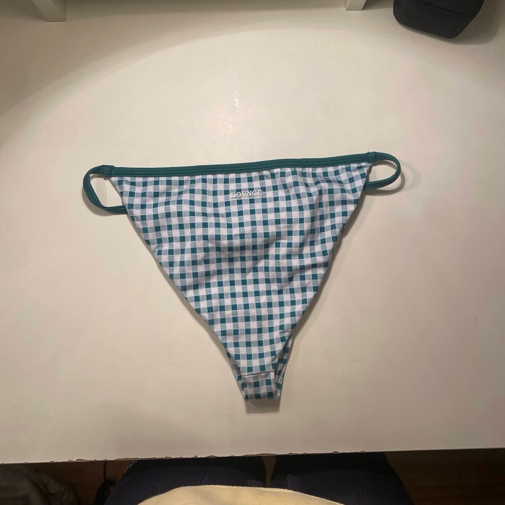 Gingham Checkered Bikini Bottom